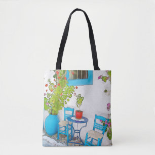 Bolsa Tote Vista de rua de aquarelas