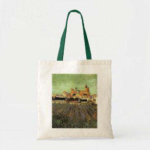 Bolsa Tote Vista de Saintes Maries por Vincent van Gogh