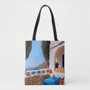 Bolsa Tote Vista de Terra Mediterrânica