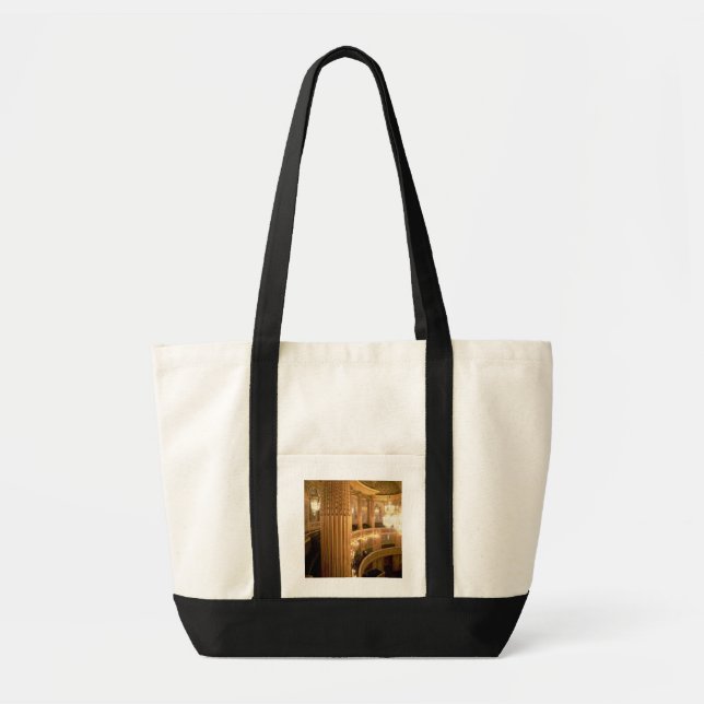 Bolsa Tote Vista interior do teatro da ópera que olha para t (Frente)