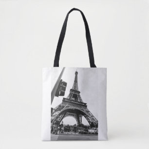 Bolsa Tote Vista ocasional da torre Eiffel - simples e à mod