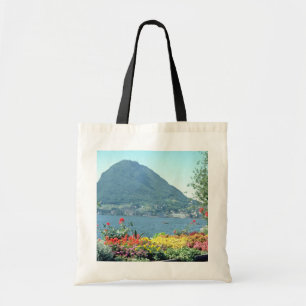 Bolsa Tote Vistas alaranjadas de jardins públicos, Lugano,