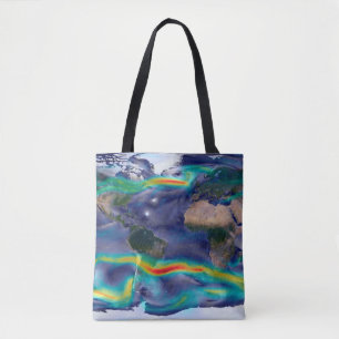 Bolsa Tote Visualização De Ventos Globais.