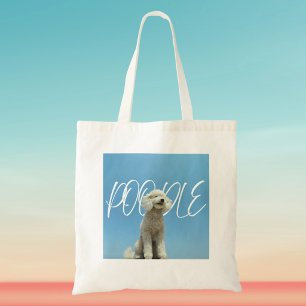 Bolsa Tote Visualização Retro Poodle para Blue Sky Art