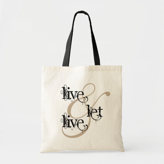 Bolsa Tote viva & deixe o live_full (Frente)