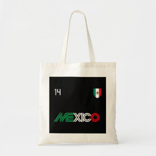 Bolsa Tote Viva México: Futebol Retro Futebol Soccer Bandeira
