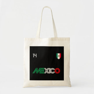 Bolsa Tote Viva México: Futebol Retro Futebol Soccer Bandeira