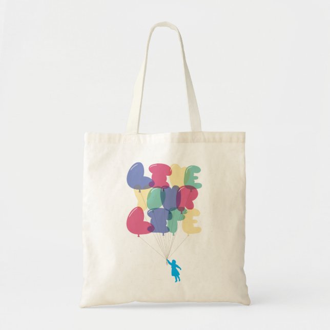 Bolsa Tote Vive seu saco da vida (Frente)