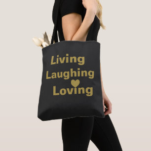Bolsa Tote Vivendo, Rindo, Amando