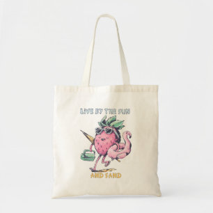 Bolsa Tote Viver pelo sol e areia - Abacaxi de Praia