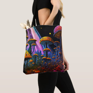 Bolsa Tote Vivid Fantasy Mushroom Planet