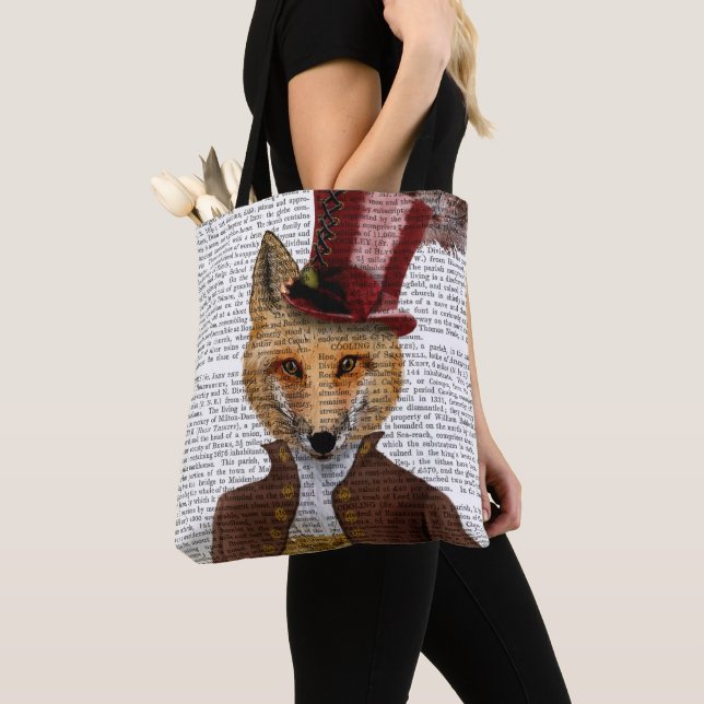 Bolsa Tote Vivienne Steampunk Fox (Close Up)