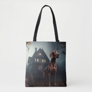 Bolsa Tote Vizsla Halloween Assustador