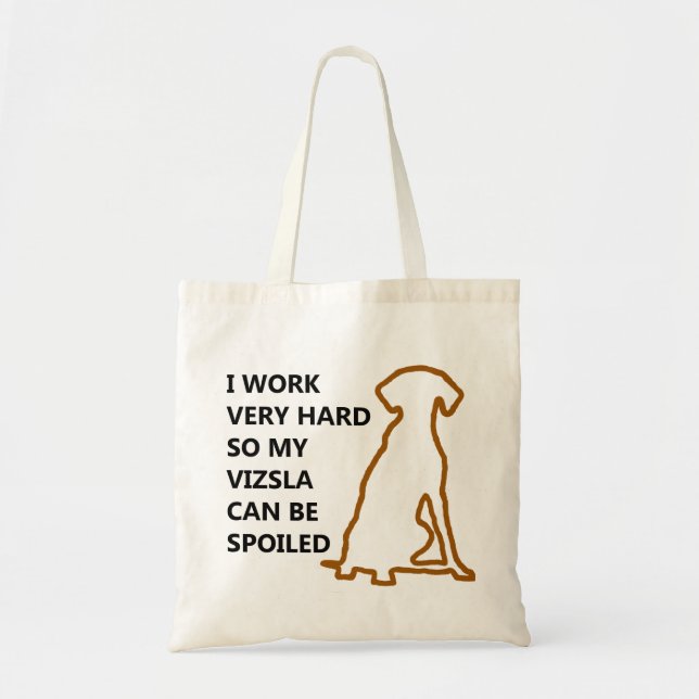 Bolsa Tote Vizsla mimada (Frente)