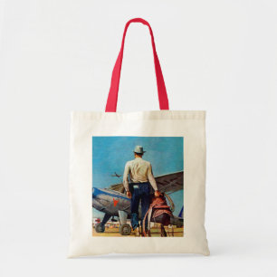Bolsa Tote Voando Cowboy por Mead Schaeffer