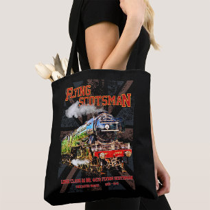 Bolsa Tote Voando escocês Vapor Comboio Inglês Locomotiva