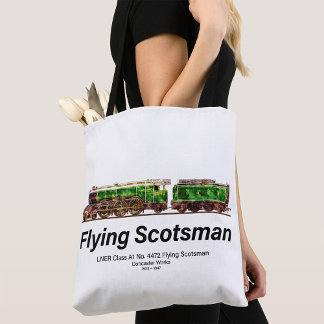 Bolsa Tote Voando escocês Vapor Comboio Inglês Locomotiva