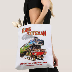 Bolsa Tote Voando escocês Vapor Comboio Inglês Locomotiva