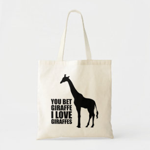 Bolsa Tote Você aposta o girafa que eu amo a sacola dos