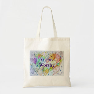 Bolsa Tote Você Arte Corações Dignos Arte Tote Bag