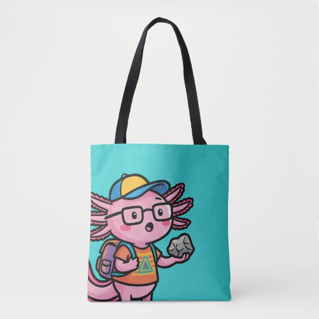 Bolsa Tote Você certamente axolotl perguntas Meme Sarcástico  (Frente)