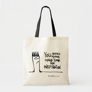 Bolsa Tote Você deve sempre ganhar tempo para a inspiração