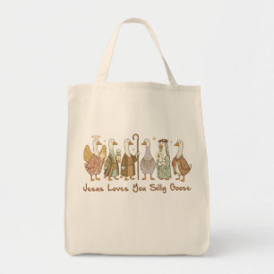 Bolsa Tote Você É Amado Por Jesus, Ganso Tolo, Ganso Tolo Cri