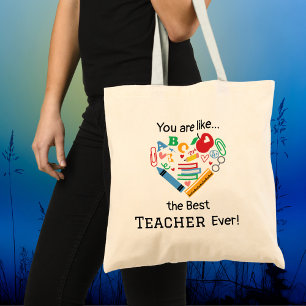 Bolsa Tote Você é como... o melhor professor já personalizáve