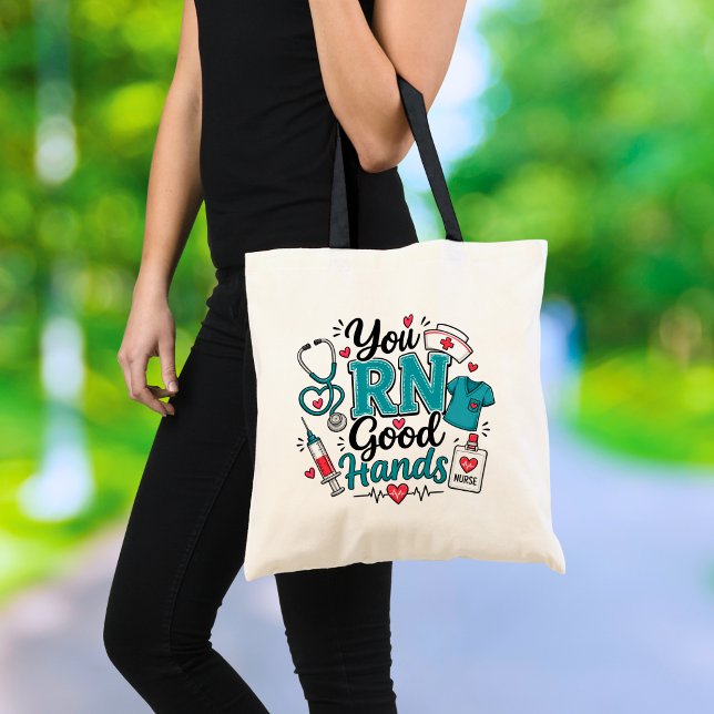 Bolsa Tote Você É Enfermeira de Boas Mãos (Criador carregado)