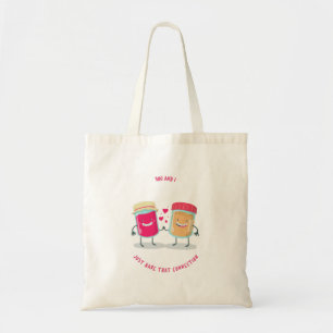 Bolsa Tote Você E Eu Só A Conexão Peanut Manteiga Jelly