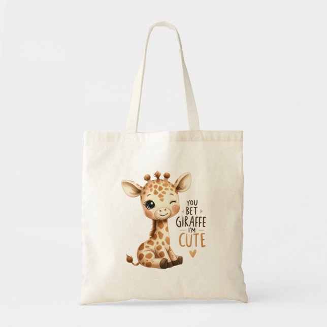 Bolsa Tote Você É Girafa Fofa Doce Arte (Frente)