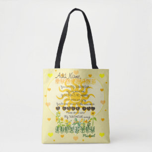 Bolsa Tote Você é minha luz do sol