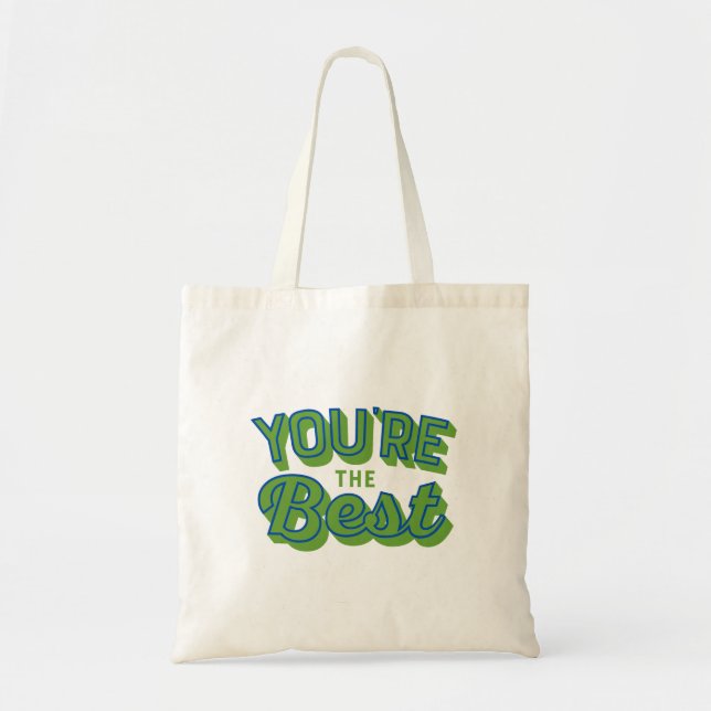 Bolsa Tote Você é o Melhor – Presente de Agradecimento Fofo (Frente)