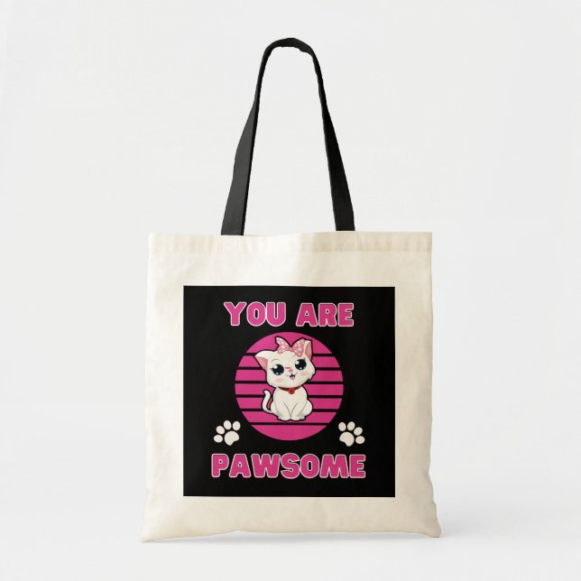 Bolsa Tote Você é o Pawsome Tote Bag (Frente)