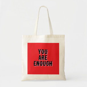 Bolsa Tote Você É Suficiente – Citação Inspiradora
