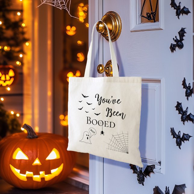 Bolsa Tote Você foi booed Halloween (Criador carregado)