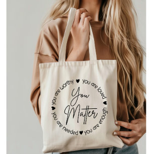 Bolsa Tote Você Importa A Citação Da Saúde Mental