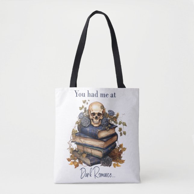 Bolsa Tote Você me conquistou com Dark Romance (Frente)