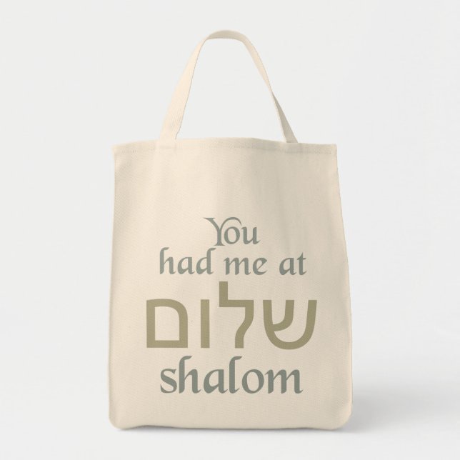 Bolsa Tote Você me pegou nas bolsas Shalom (Frente)