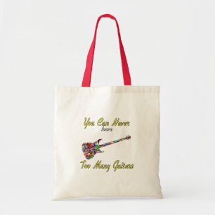 Bolsa Tote Você Nunca Pode Ter Muitas Guitarras - Coloridas