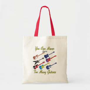 Bolsa Tote Você Nunca Pode Ter Muitas Guitarras - Coloridas