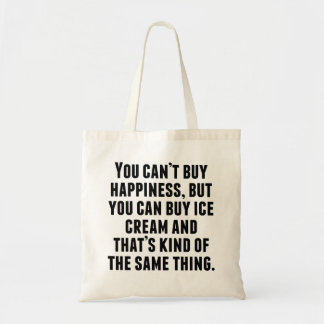 Bolsa Tote Você pode comprar o sorvete