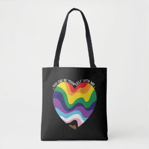 Bolsa Tote Você Pode Ser Você Mesmo Comigo LGBT Transgênero G