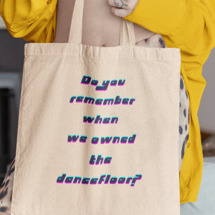 Bolsa Tote Você se lembra da Dança Legal da Nostalgia Retrô