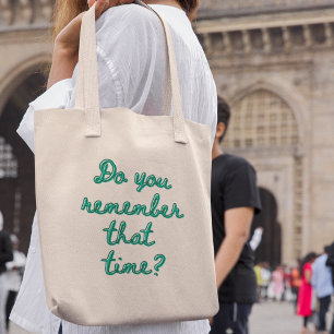 Bolsa Tote Você se lembra daquela vez? Nostalgia retrô legal