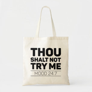Bolsa Tote Você Shalt Não Me Tente