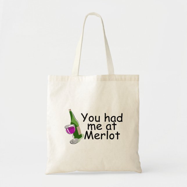 Bolsa Tote Você teve-me no Merlot (Frente)