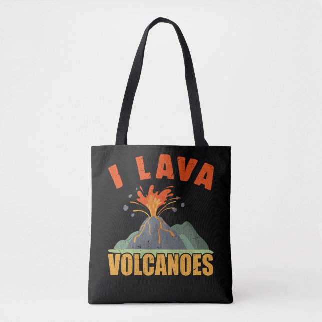Bolsa Tote Volcano Lava Engraçado Geologia (Frente)