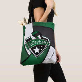 Bolsa Tote Voleibol desportivo | Texto original - Verde escur