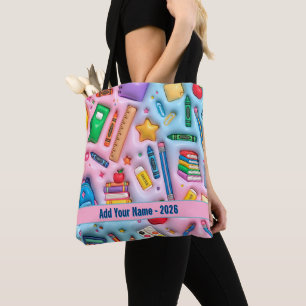 Bolsa Tote Voltar à Escola Personalizado 2026